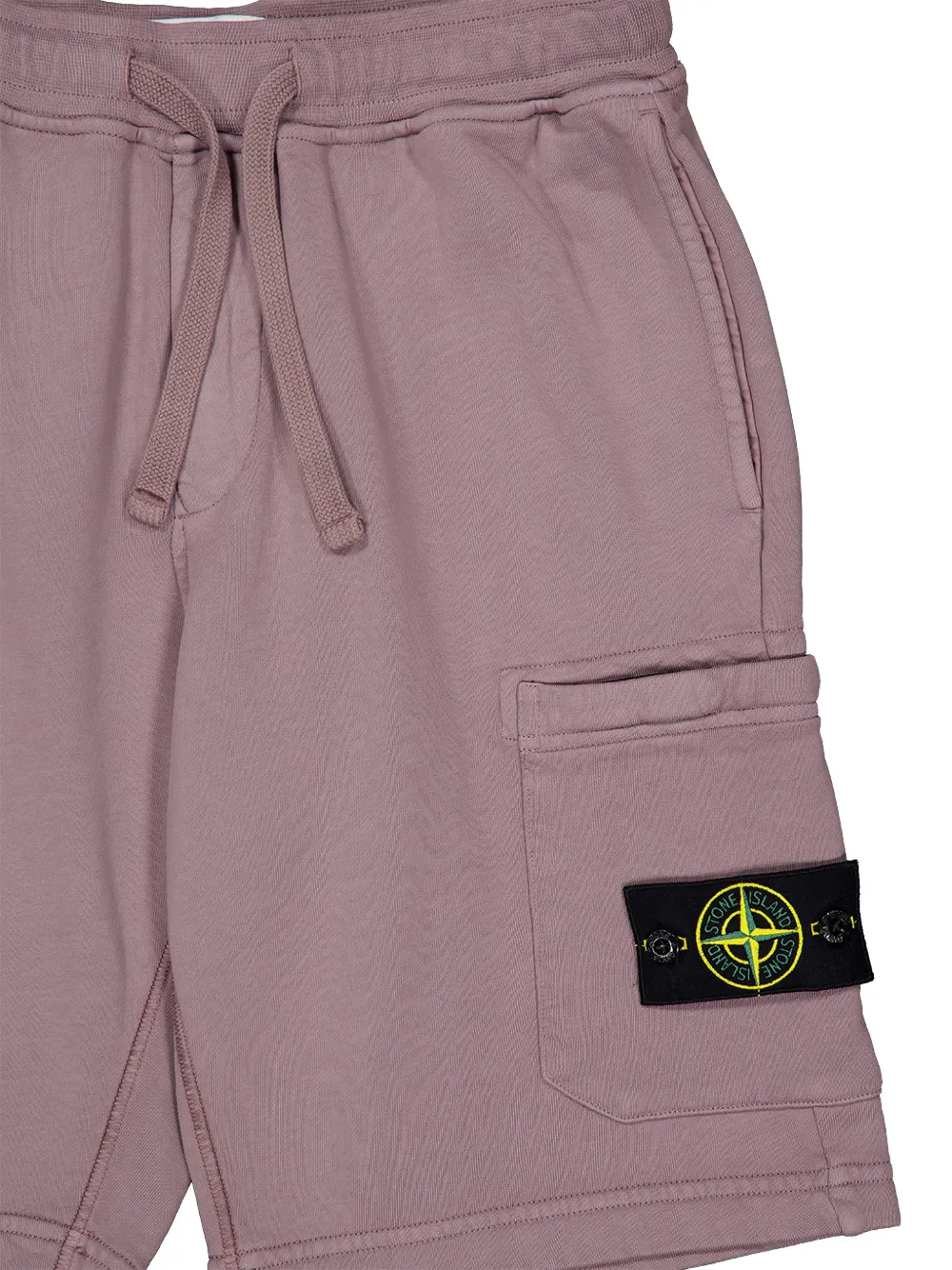 Stone Island Shorts met Compass-logopatch Paars