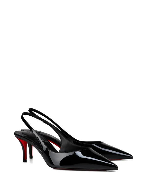 Christian Louboutin Miss Z Slingback Pumps | Black | FARFETCH