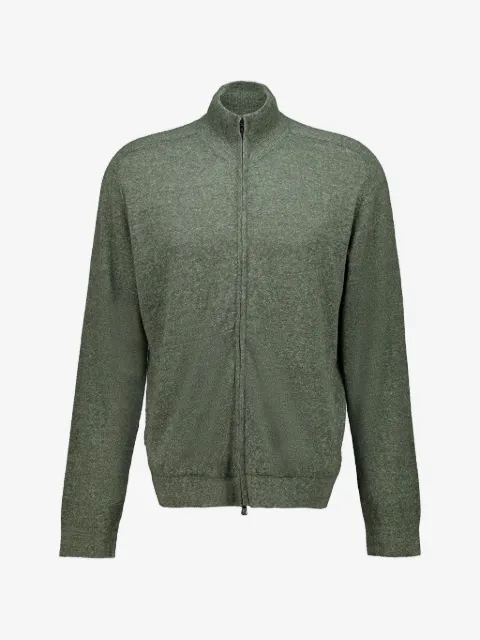 Piacenza Cashmere cárdigan tejido con cierre