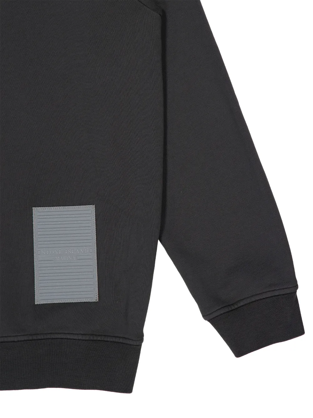 Stone Island 6100055 katoenen fleece_S.I. Marina sweater Zwart