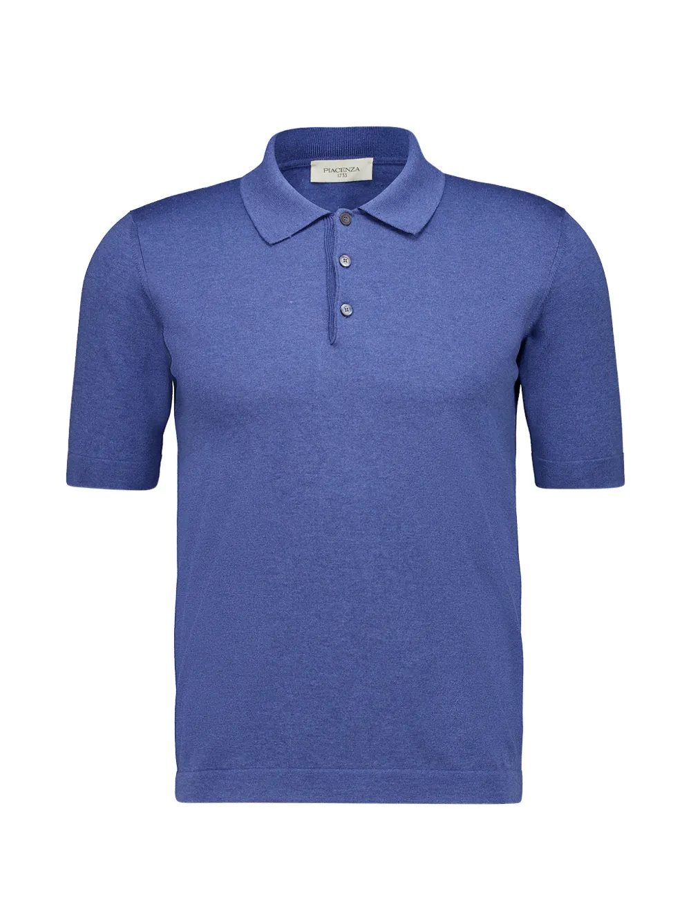 Piacenza Cashmere short-sleeve polo shirt - Blu