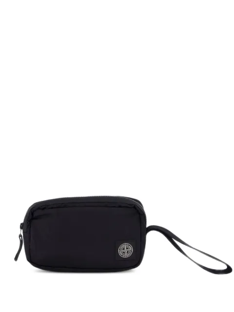 Stone Island logo-detail clutch bag 
