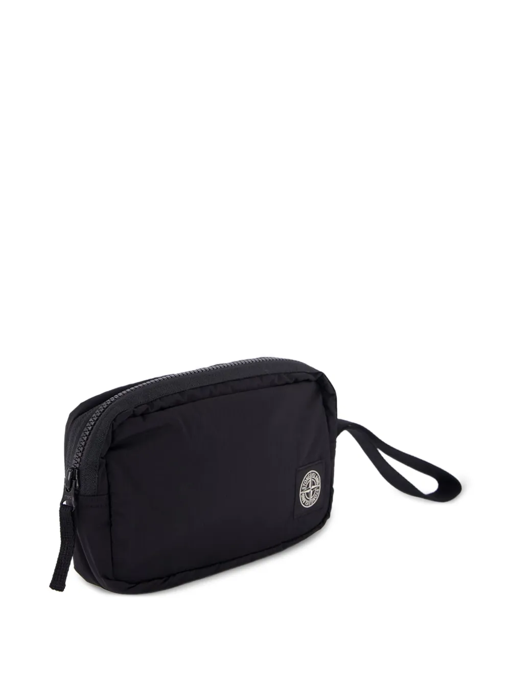 Stone Island logo-detail clutch bag - Zwart