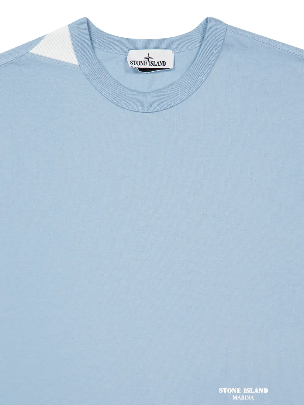 Stone Island T-shirt met logoprint Blauw