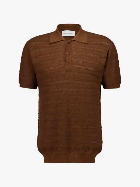 Frescobol Carioca polo Vidal en maille chevrons