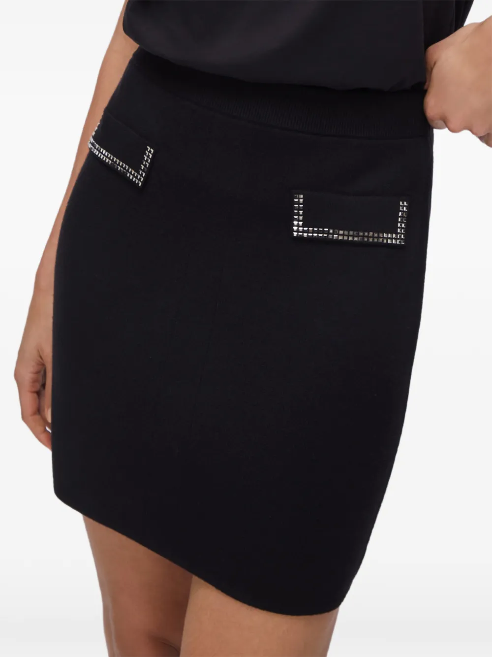 LIU JO Gebreide mini-rok Zwart