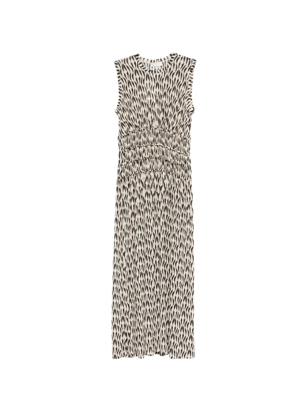 Ulla Johnson Kamaria Shirred Printed Maxi Dress In Multi