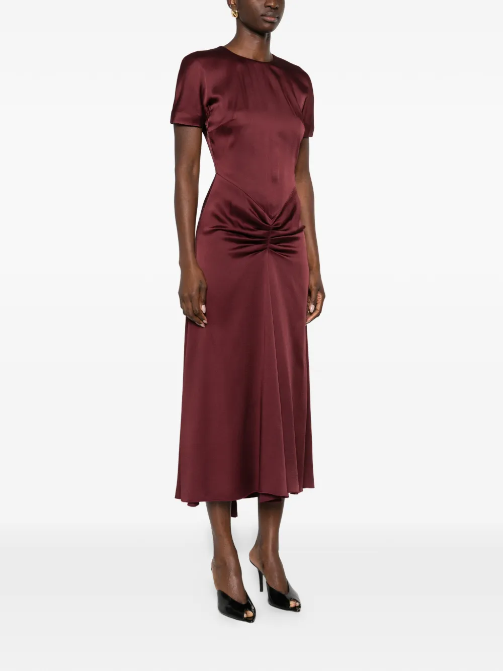 Gathered Midi Dress