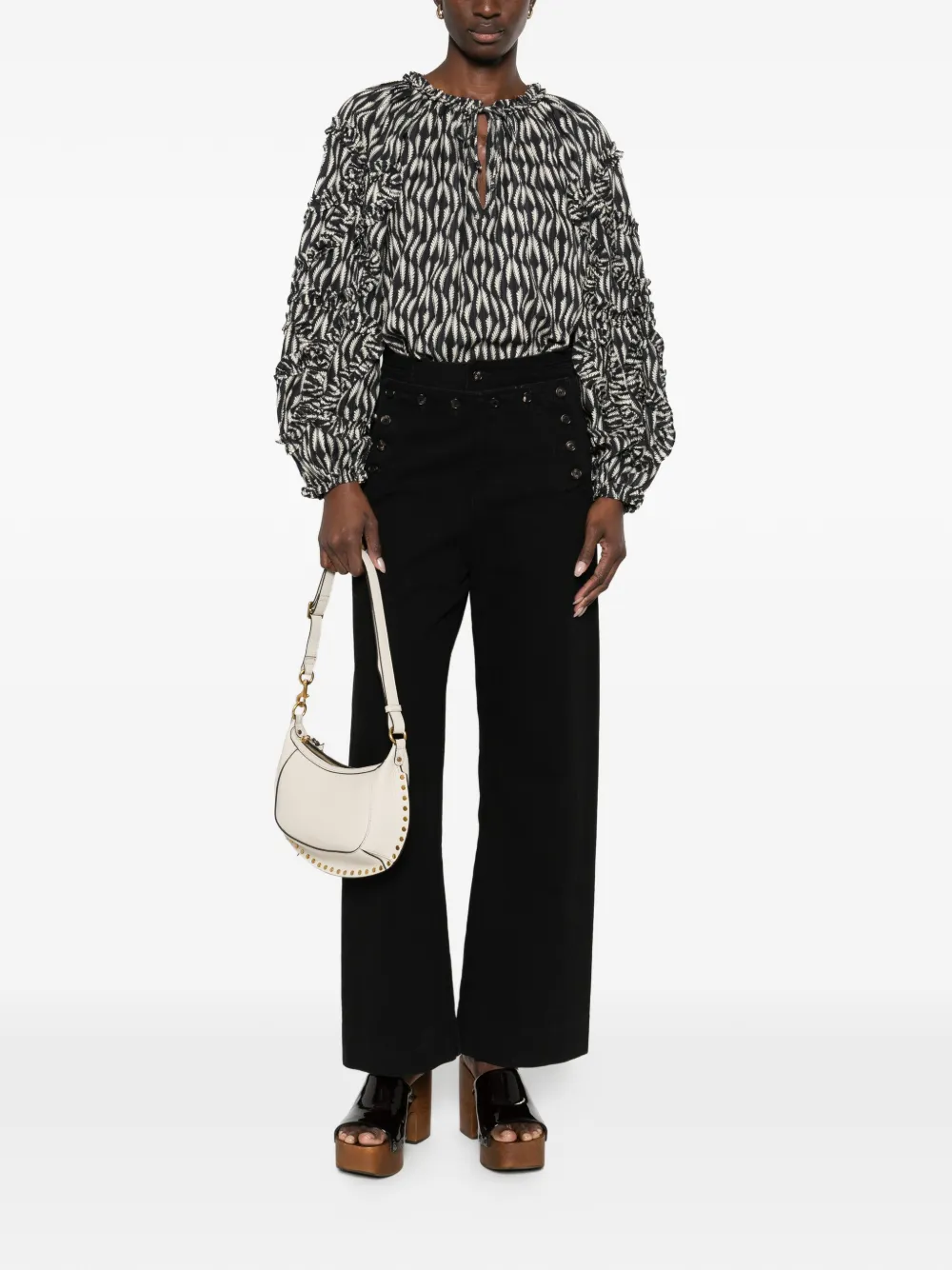 Ulla Johnson Azrou blouse - Zwart