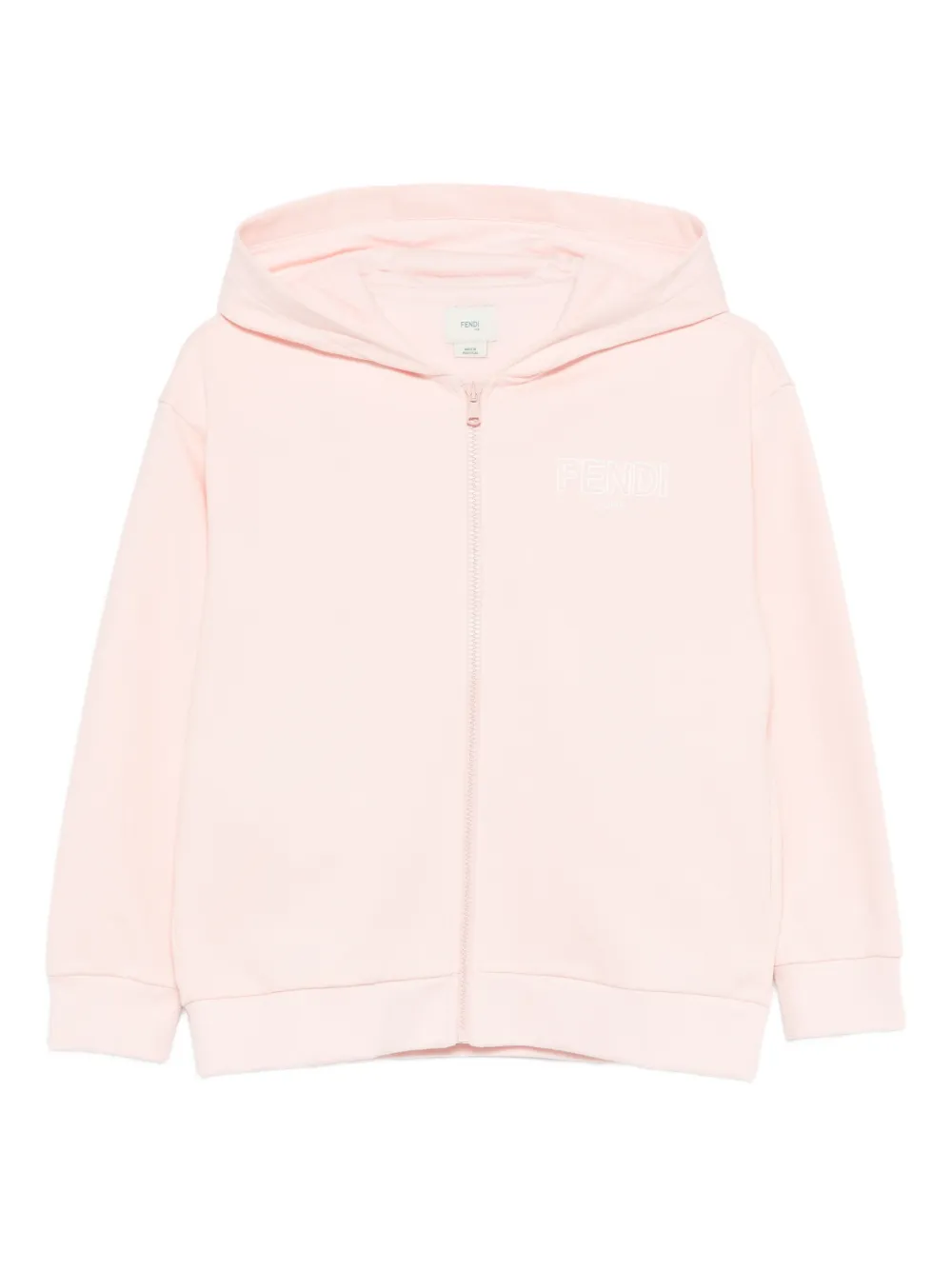 Fendi Kids zip-up hoodie - Pink