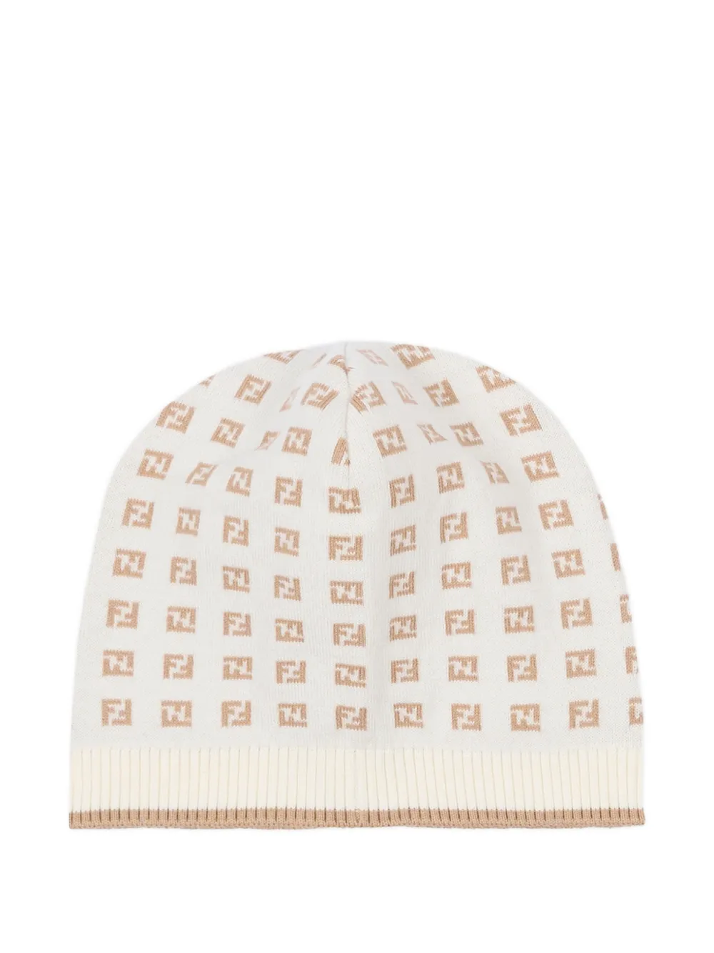 Fendi Kids monogram-pattern hat - Bianco