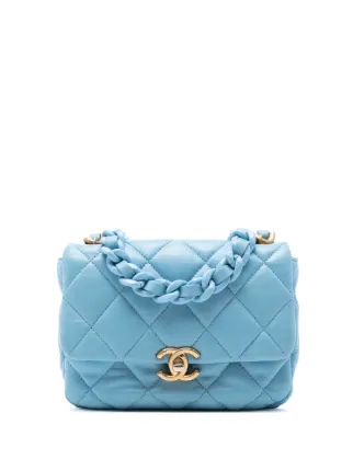 CHANEL Pre-Owned 2021-2025 ミニ マトラッセ ラムスキン ラッカー