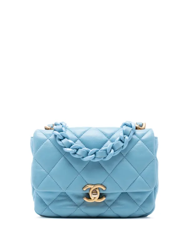 CHANEL Pre-Owned 2021-2025 ミニ マトラッセ ラムスキン ラッカー