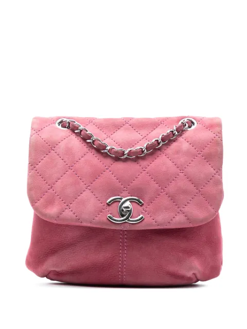 CHANEL Pre-Owned bandolera Trianon Messenger Flap mini de piel de nobuk con diseño acolchado 2012-2013