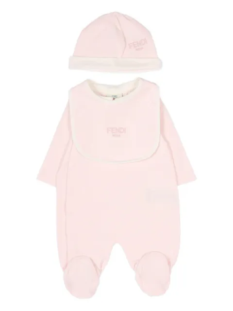 Fendi Kids collared babywear (set of three)