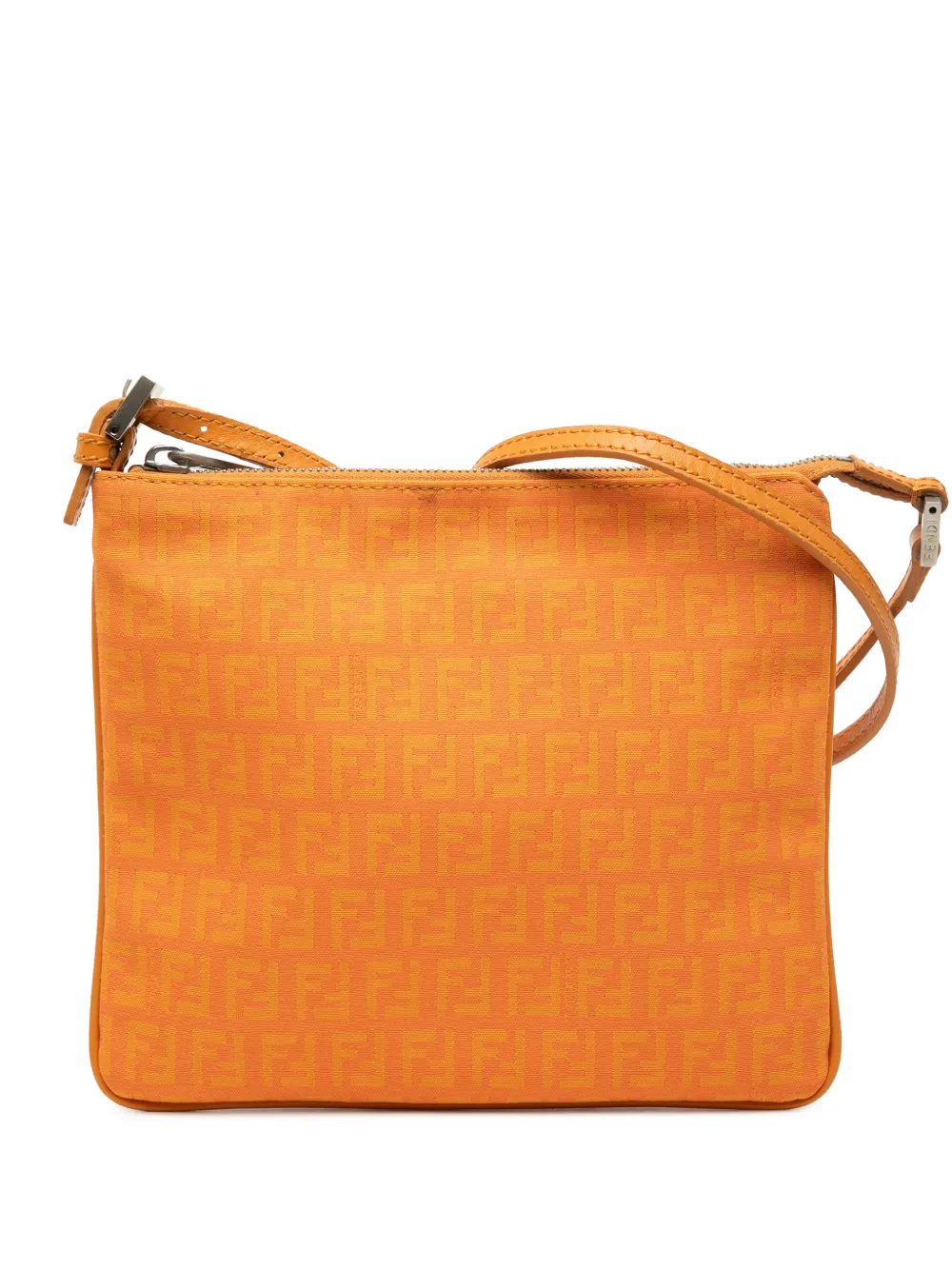 Fendi Pre-Owned 2000-2010 Zucchino Canvas crossbody bag - Orange