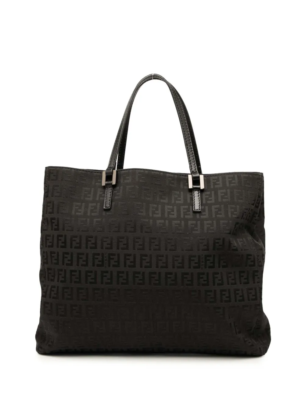 Fendi Pre-Owned Borsa tote in tela con motivo Zucchino 2000-2010 - Nero