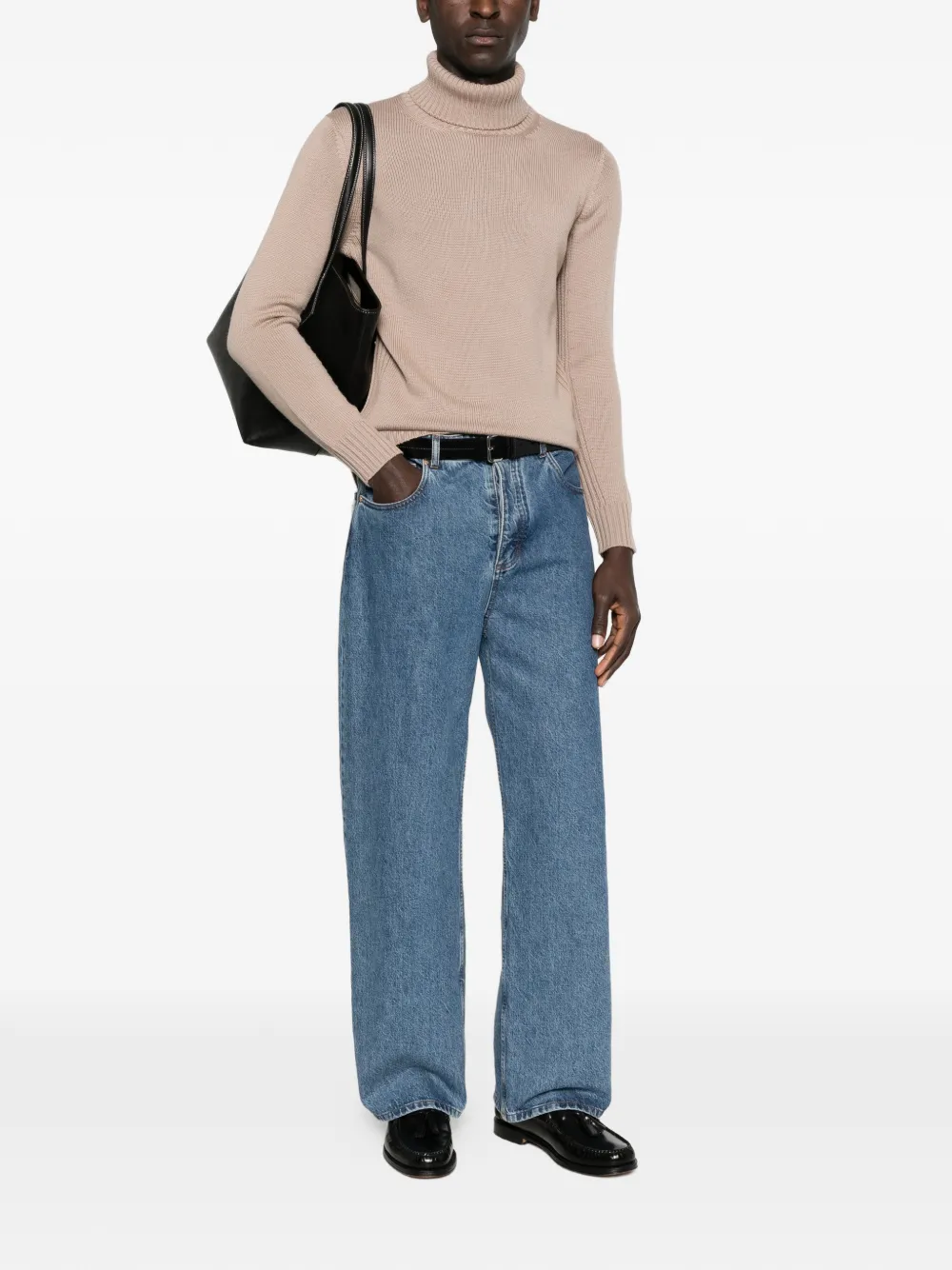 Kangra roll-neck sweater - Bruin