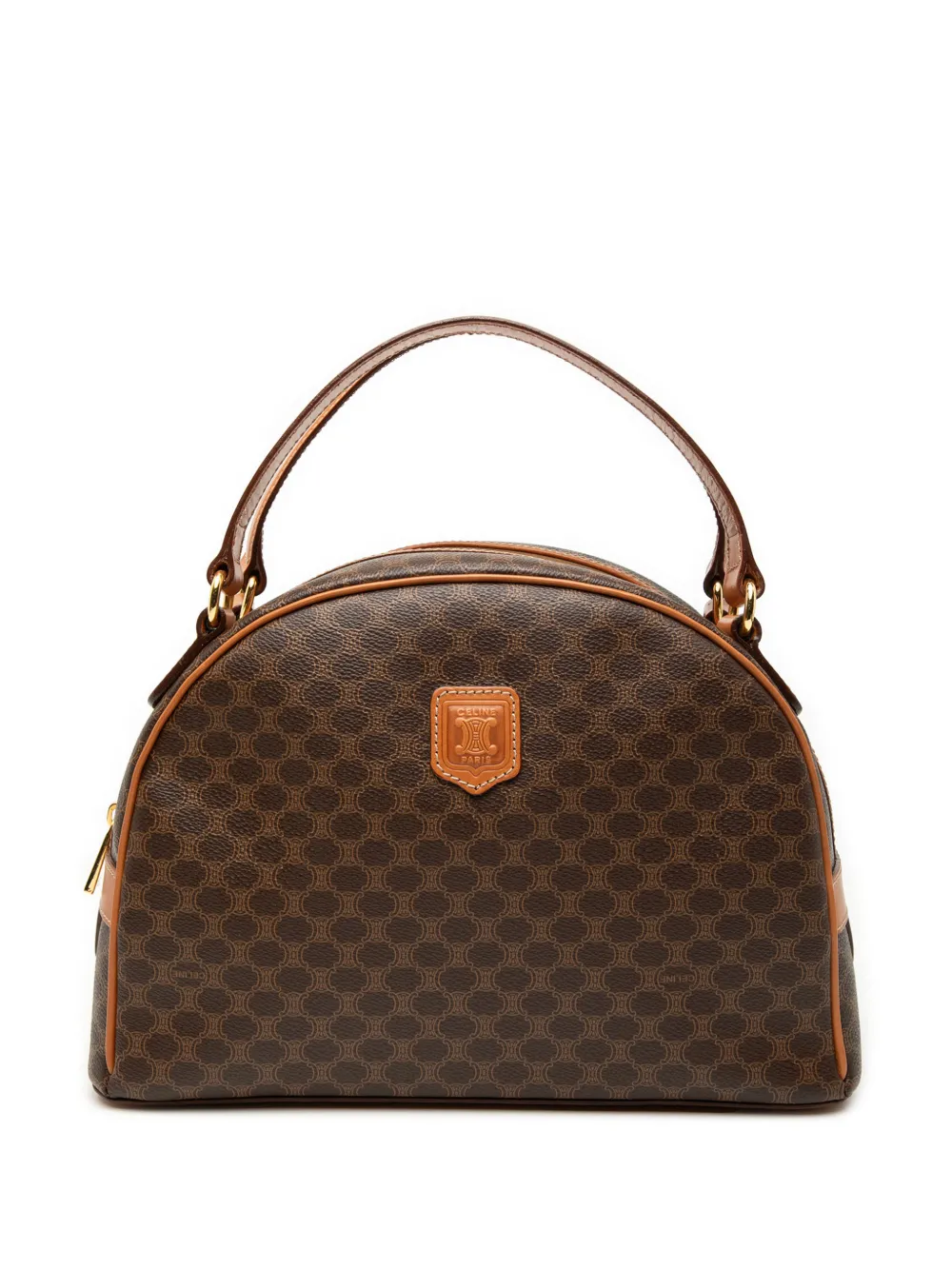 Celine Pre-Owned 1996 Macadam Coated Canvas Dome handbag | Brown | Image 1