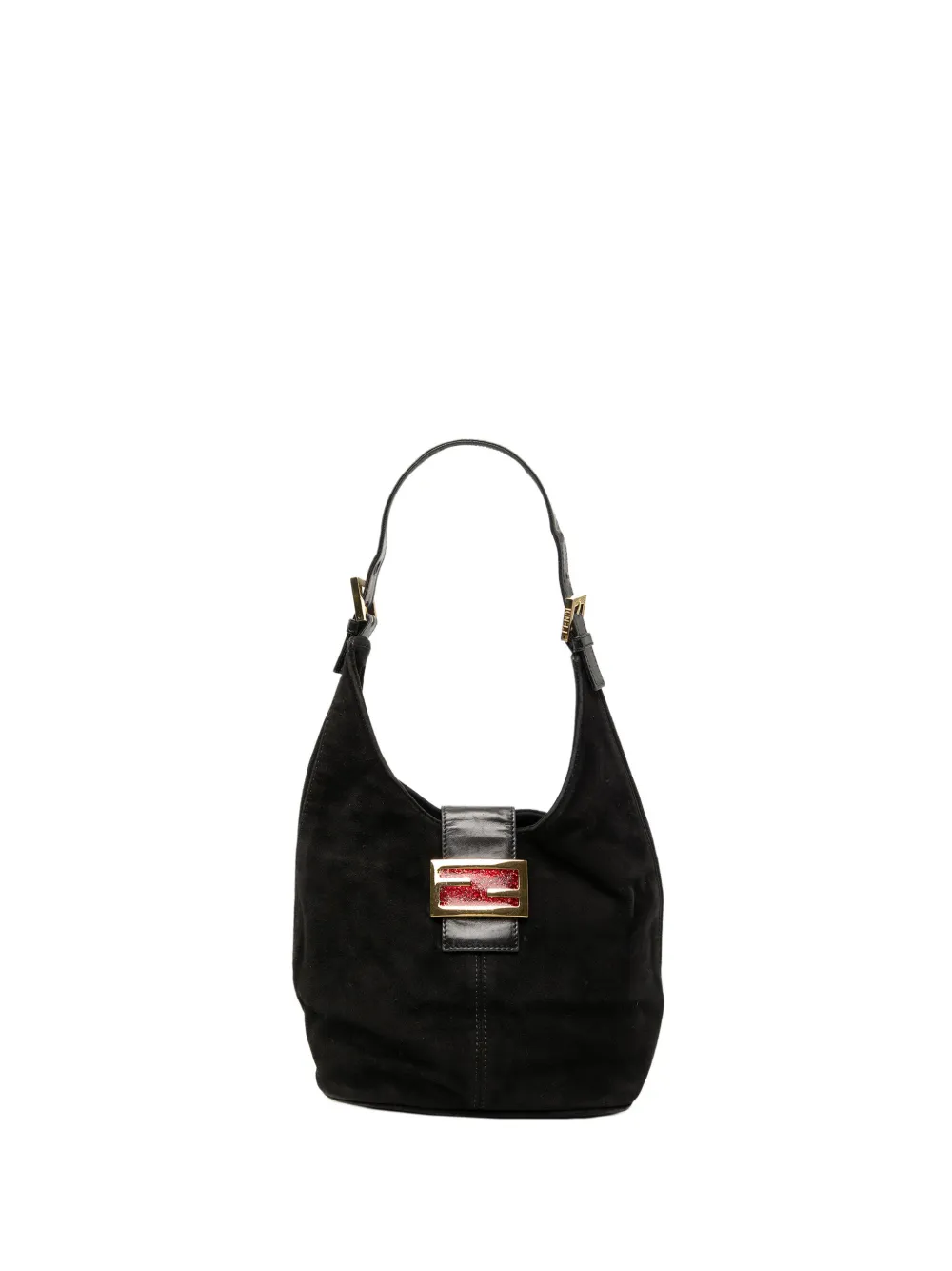 Fendi Pre-Owned sac porté épaule en daim 20 e siècle | noir | Image 1