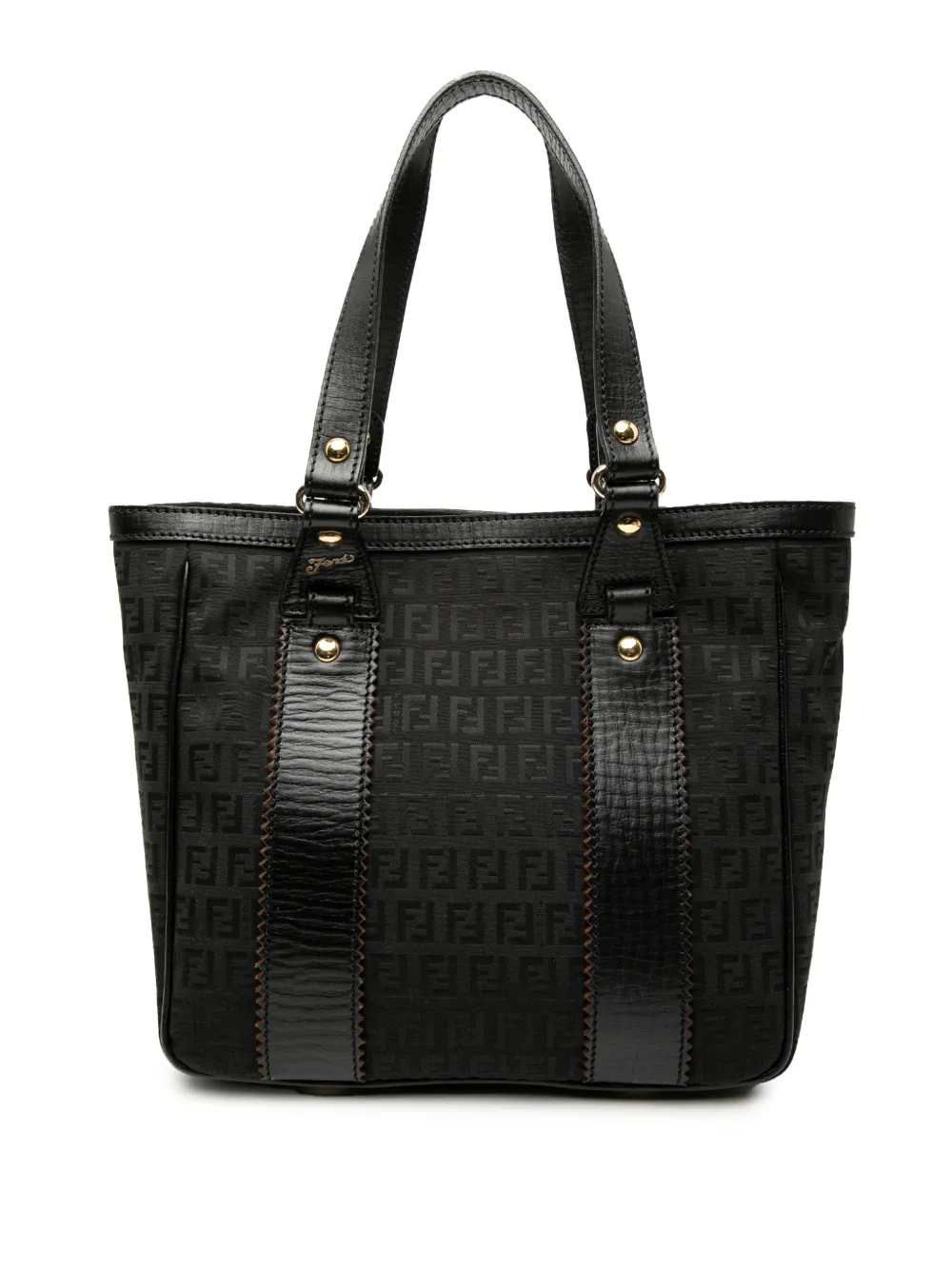 Fendi Pre-Owned Borsa tote in tela con motivo Zucchino 2000-2010 - Nero