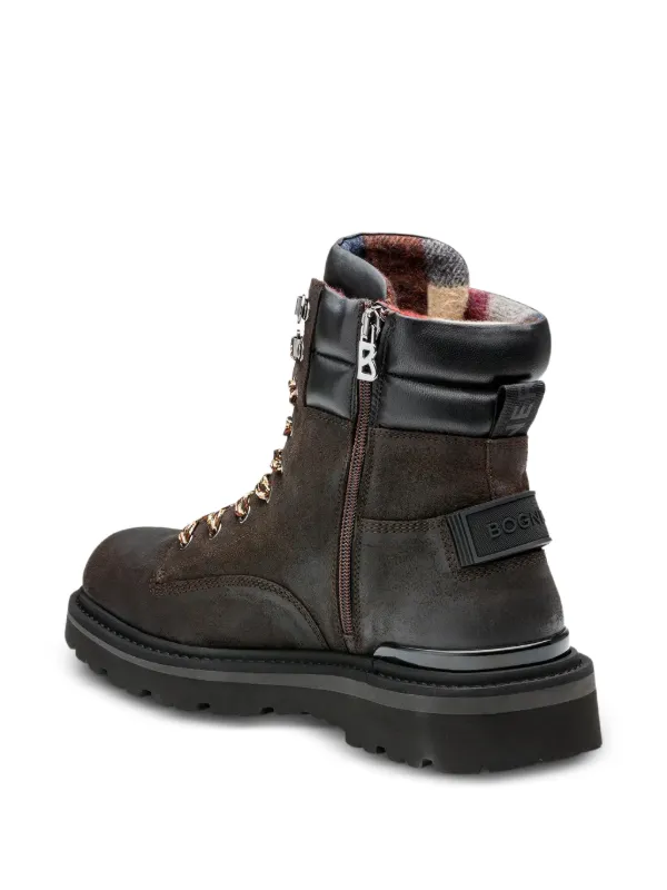 BOGNER lace-up lug-sole Boots | Brown | FARFETCH AO display picture 3