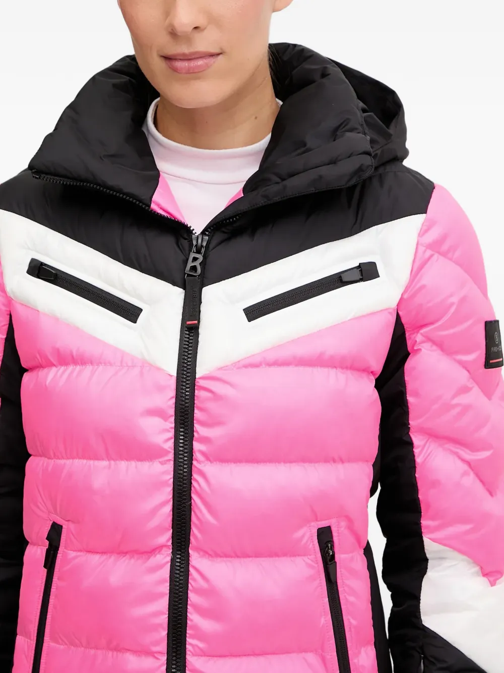 BOGNER FIRE+ICE Ski-jack met colourblocking Roze