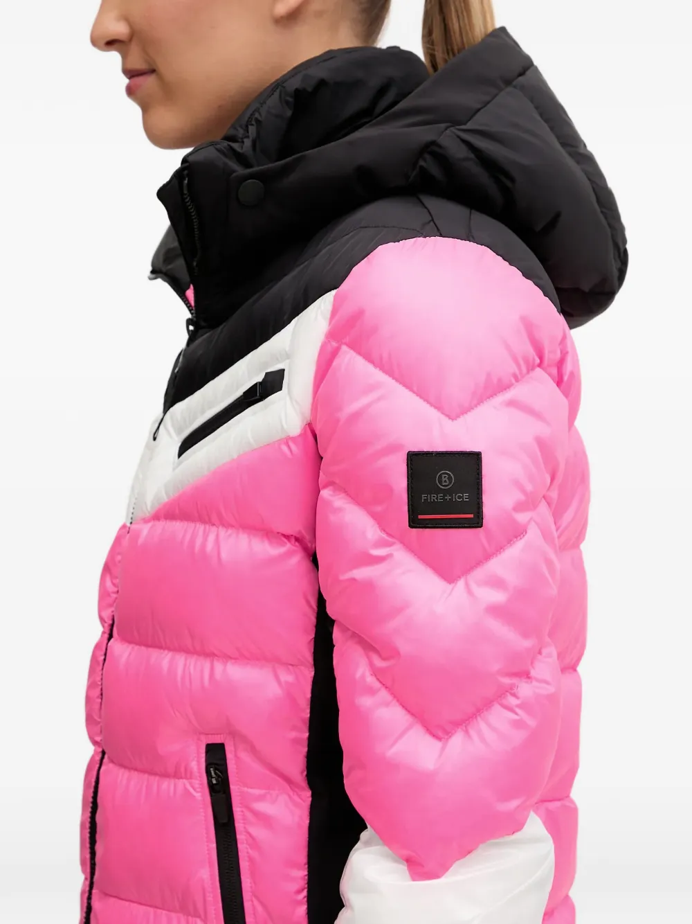 BOGNER FIRE+ICE Ski-jack met colourblocking Roze