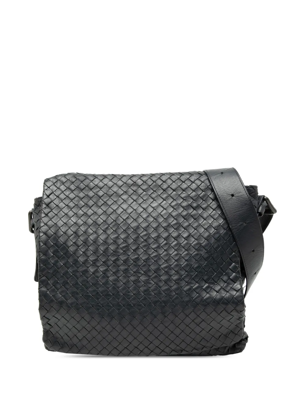 Bottega Veneta Pre-Owned 2012-2025 Nappa Intrecciato Flap crossbody bag | Black | Image 1