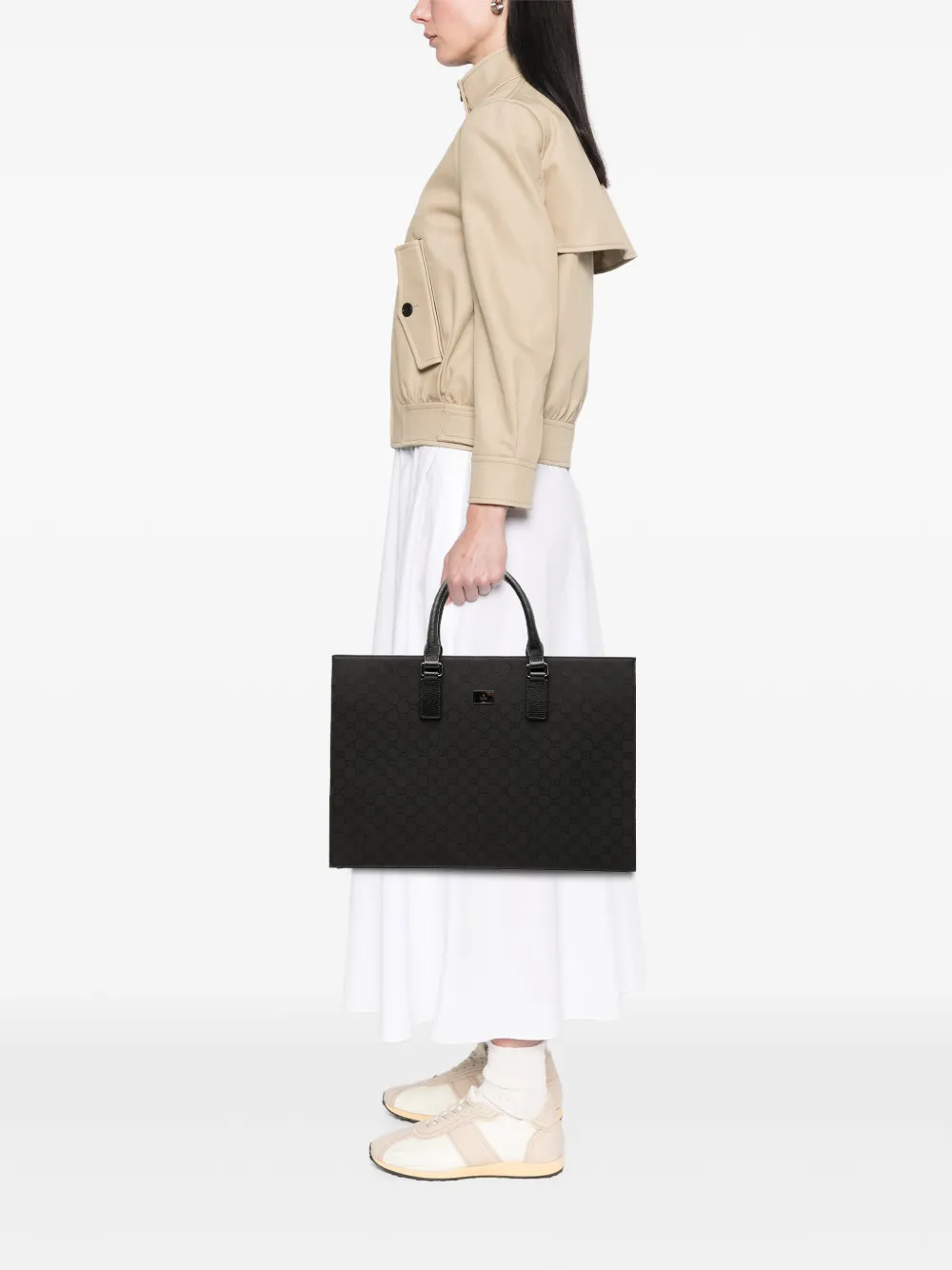 Gucci Pre-Owned 2000-2015 GG Nylon Executive business bag | Pre-Owned | Image 2