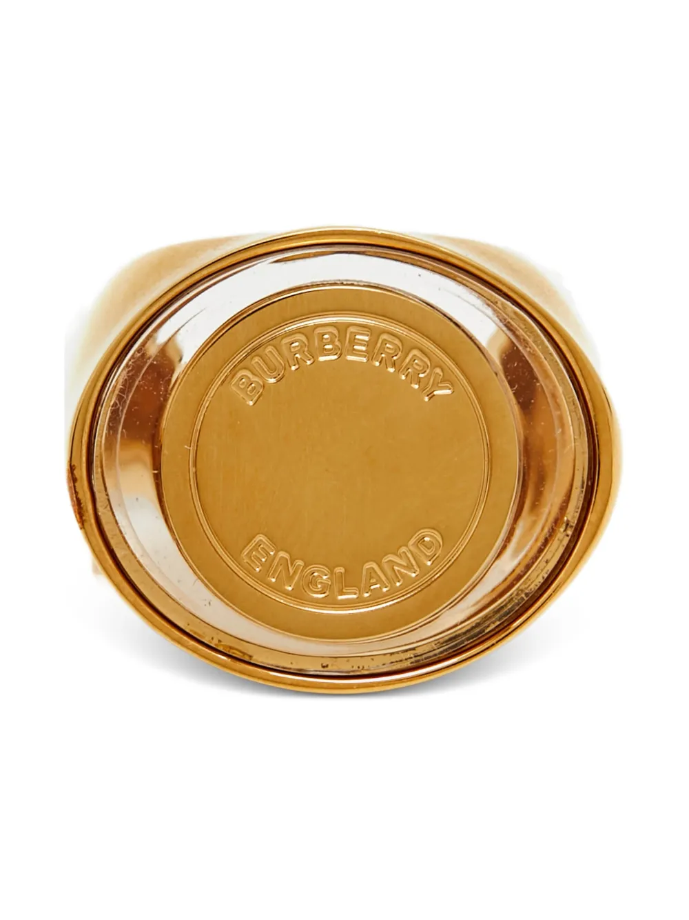 Burberry Pre-Owned engraved ring - Oro