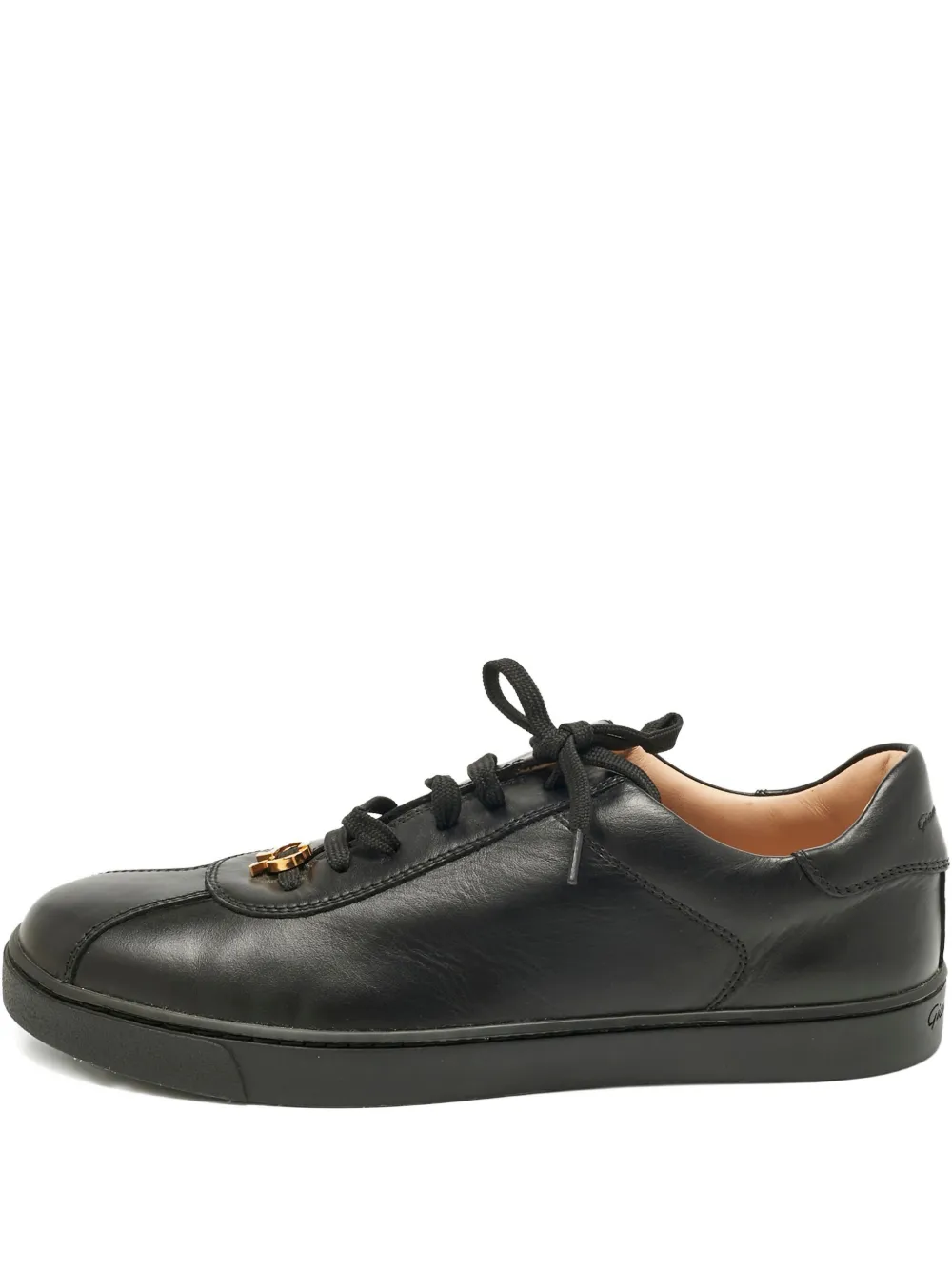 Gianvito Rossi black leather sneakers - Schwarz
