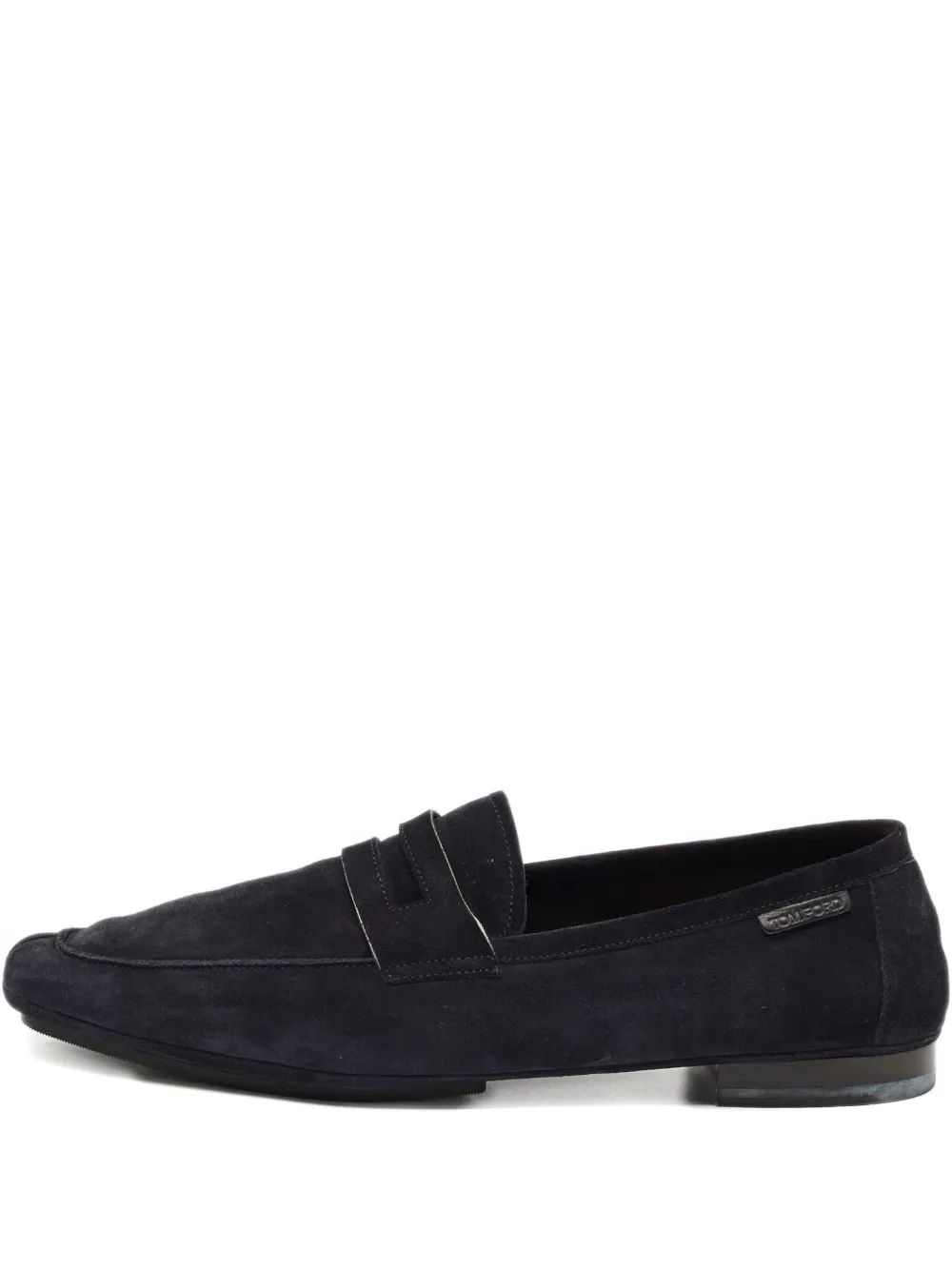 Pre-owned Tom Ford Suede Loafers In Blue