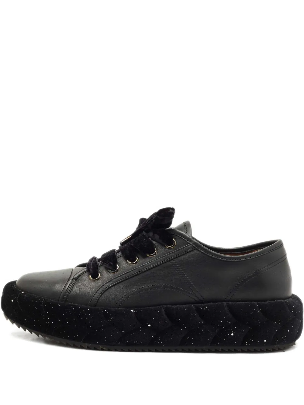 Marco De Vincenzo platform leather sneakers - Nero