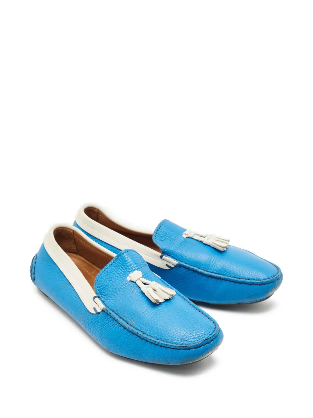 Giorgio Armani Pre-Owned タッセル ローファー | ブルー | FARFETCH JP