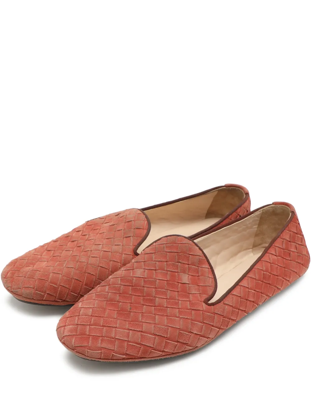 Bottega Veneta Pre-Owned Intrecciato loafers - Brown