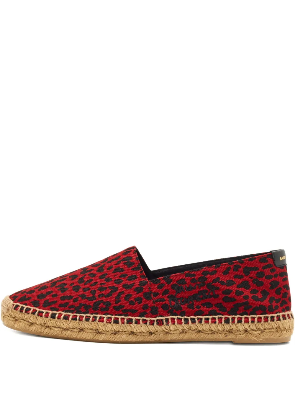 Saint Laurent Pre-Owned animal-pattern espadrilles | Red | Image 1