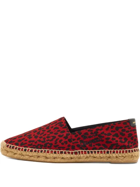 Saint Laurent Pre-Owned animal-pattern espadrilles