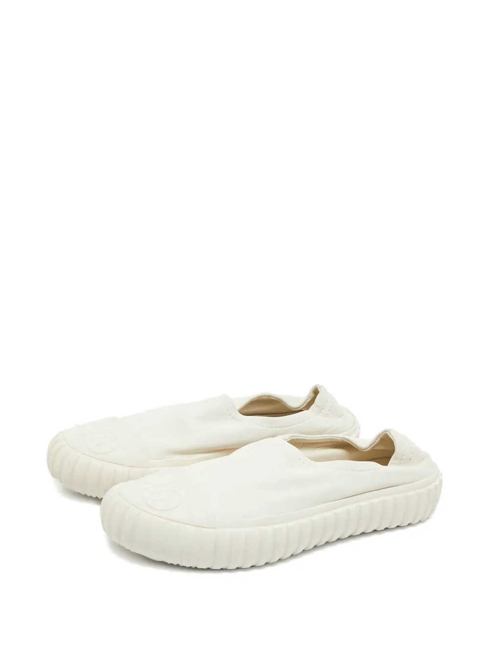 Maison Martin Margiela Pre-Owned leather slip-on sneakers - Beige