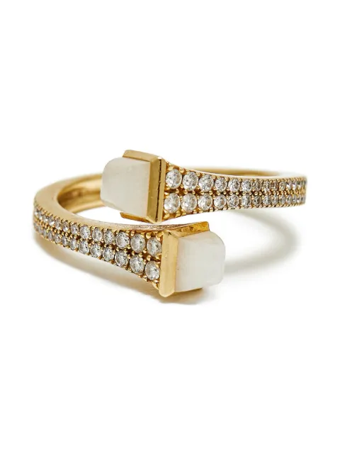 Marli New York Cleo moonstone and diamond ring