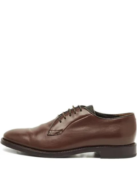 Brunello Cucinelli Monili leather Derby shoes