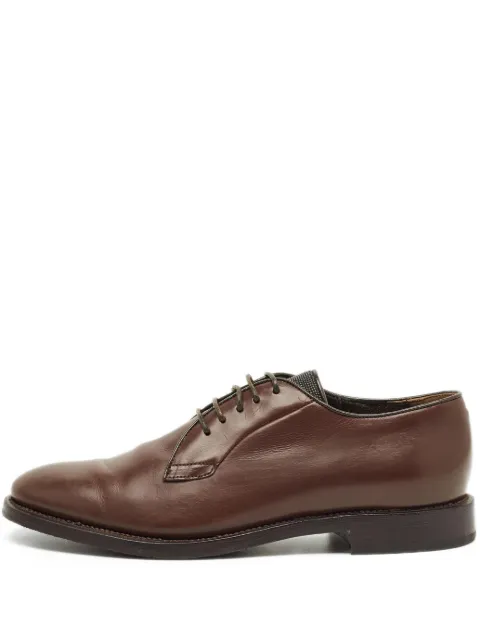 Brunello Cucinelli Monili leather Derby shoes