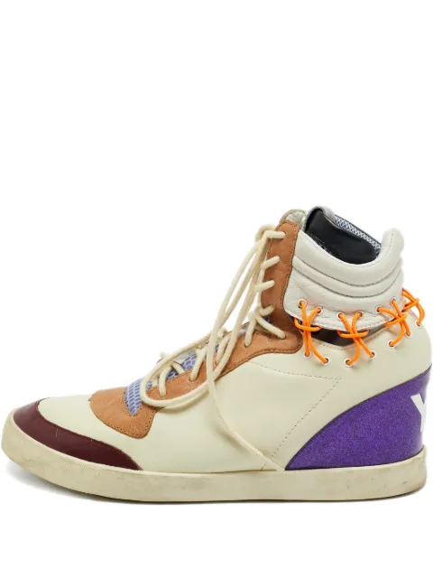 Y-3 leather hi-top sneakers