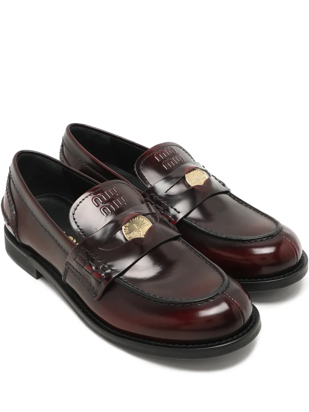 Miu Miu Pre-Owned Mocassini con decorazione - Rosso