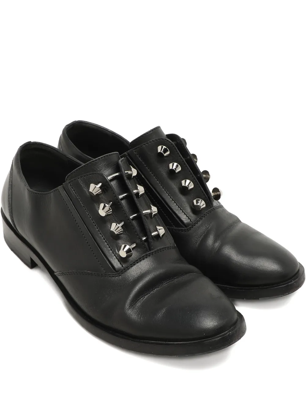 Balenciaga Pre-Owned Oxford-Schuhe mit Nieten - Schwarz
