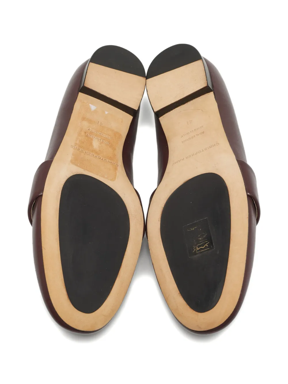 Christopher Kane leather embellished loafers - Rood