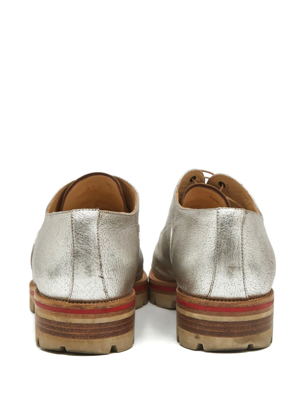 Christian Louboutin Pre-Owned leather oxford shoes - Zilver