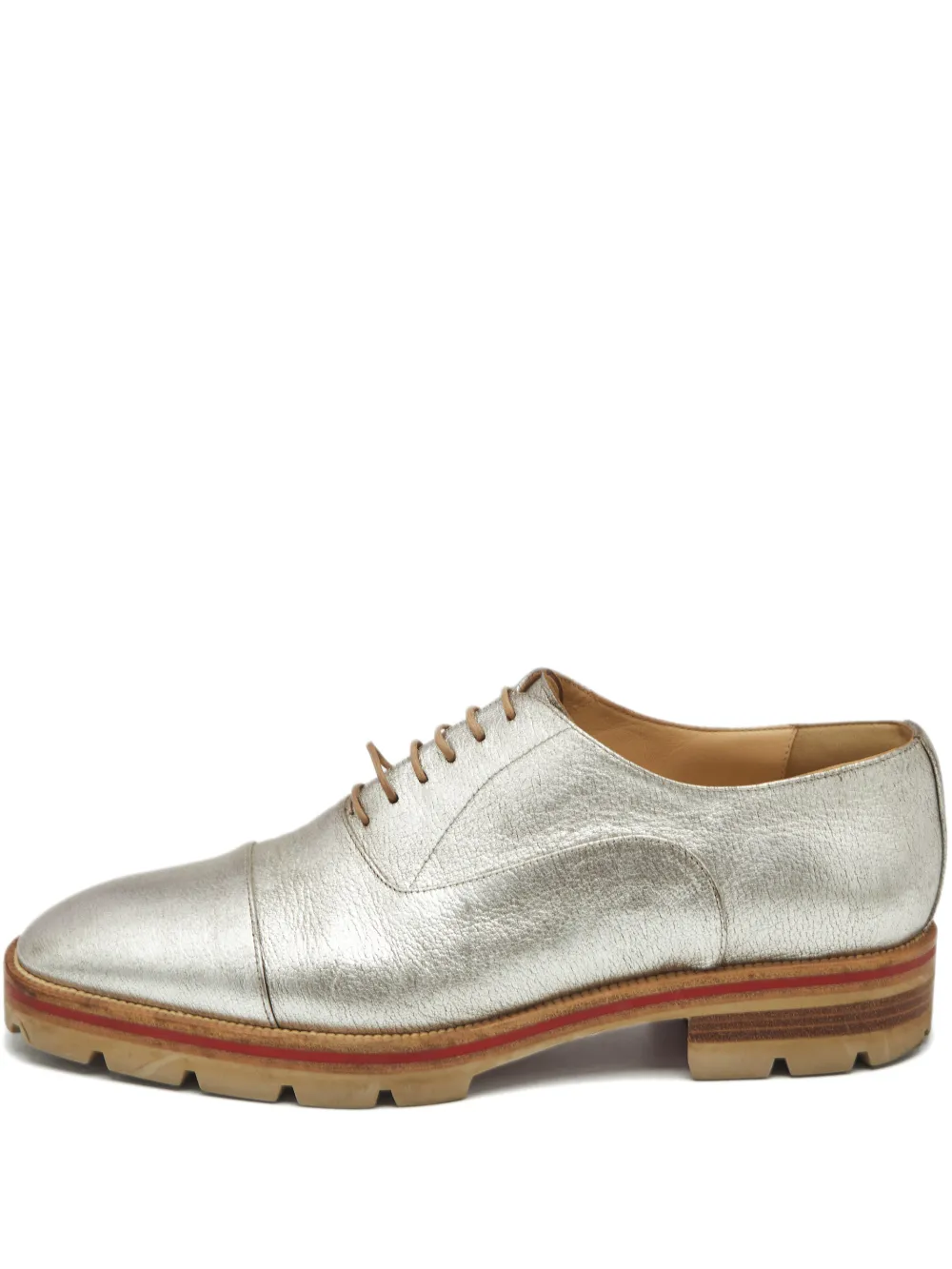 Christian Louboutin Pre-Owned leather oxford shoes - Silber