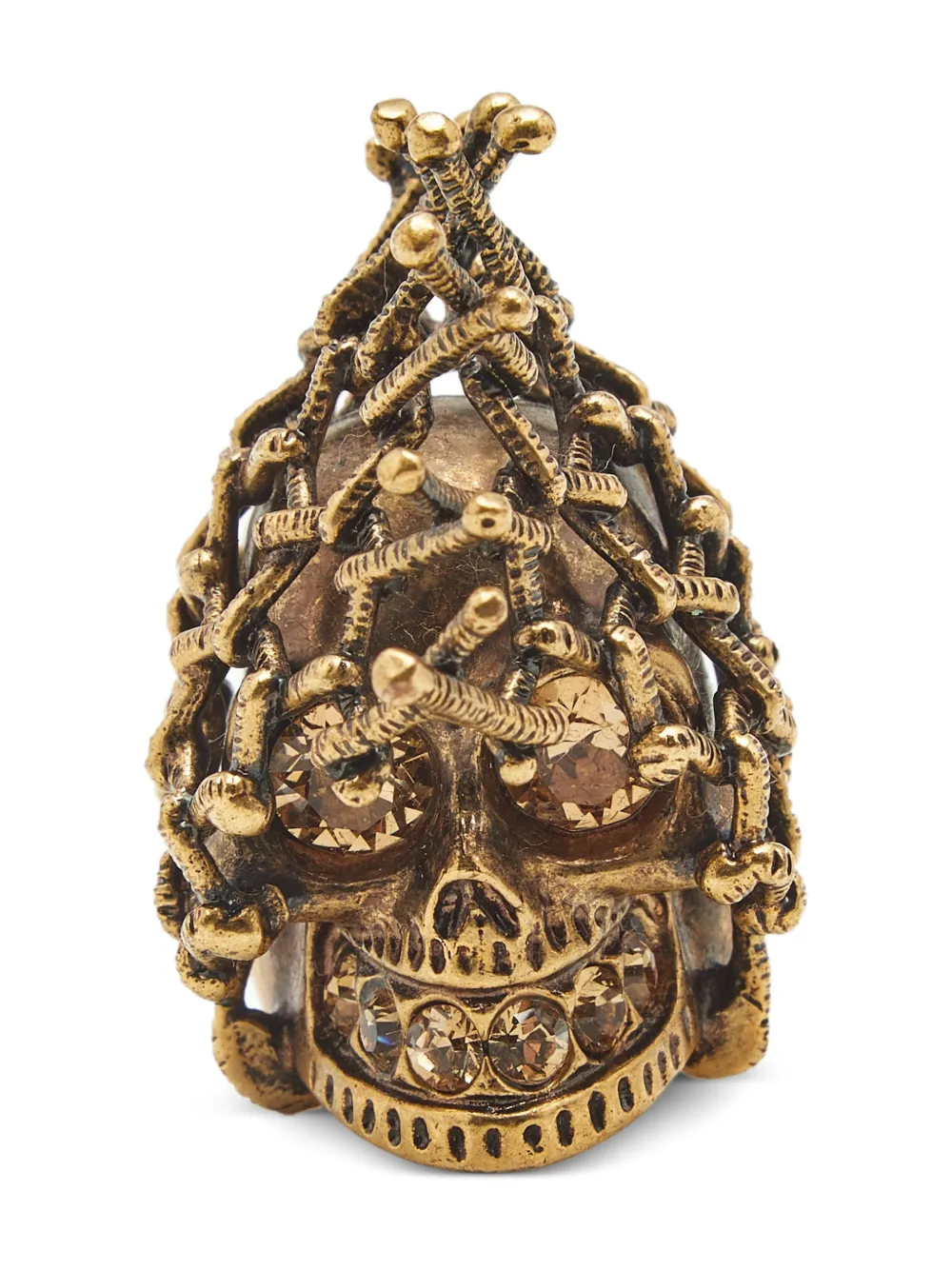 Alexander McQueen Pre-Owned skull ring | Gold | Image 1