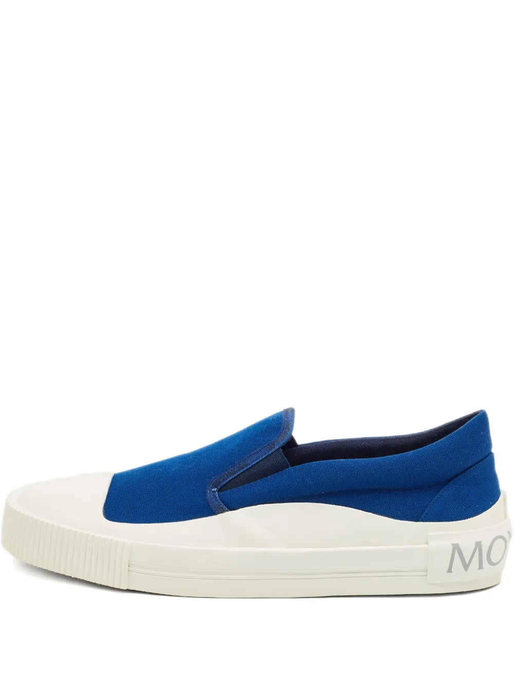 Moncler canvas slip-on sneakers | Blue | Image 1